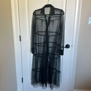 Sheer polkadot dress